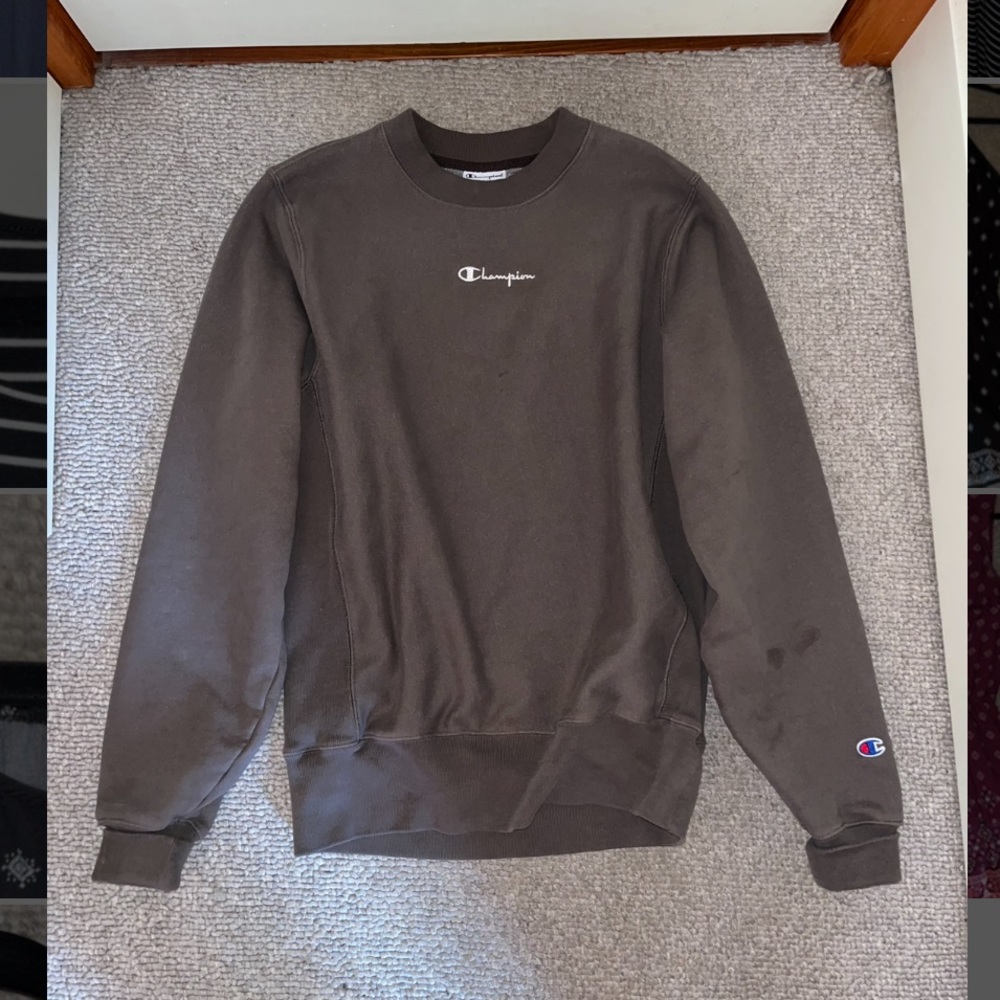 Olive Green Champion Pullover